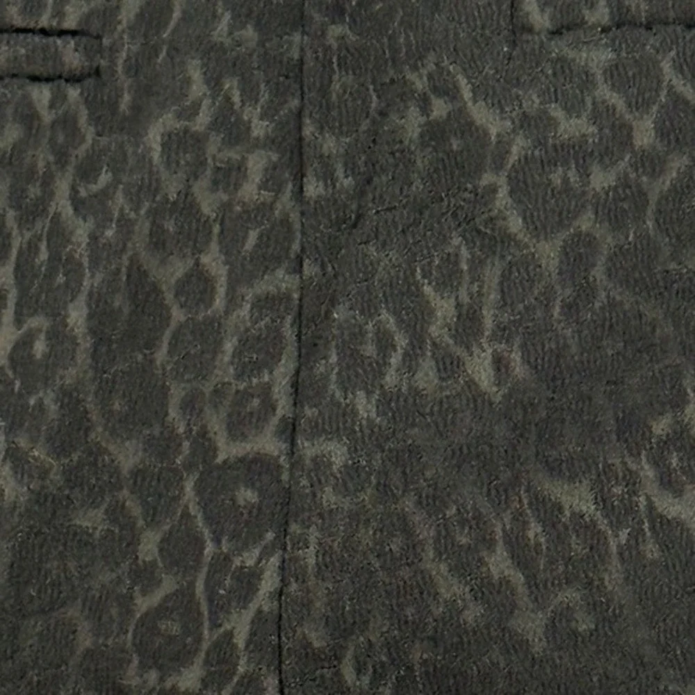 LOFT Marisa Black‎ Leopard Jacquard Slim Dress Pants 8 Party Chic Classic 92-02